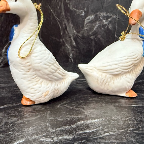 Blue Bow Goose Ornaments - Picture 10 of 11